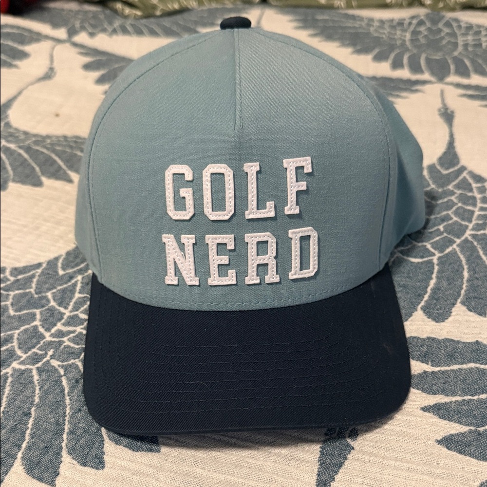 Travis Mathew Blue and Black Golf Nerd Hat